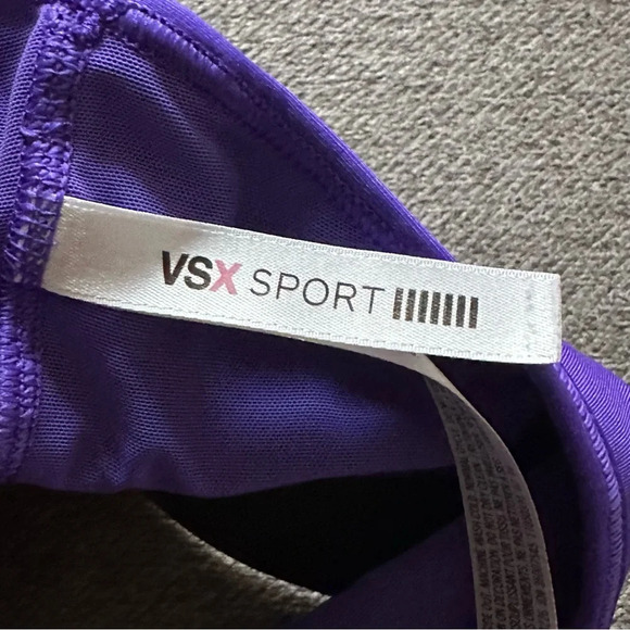 Victoria’s Secret Sport Purple “Flexin” Sports Bra Medium - Picture 4 of 6